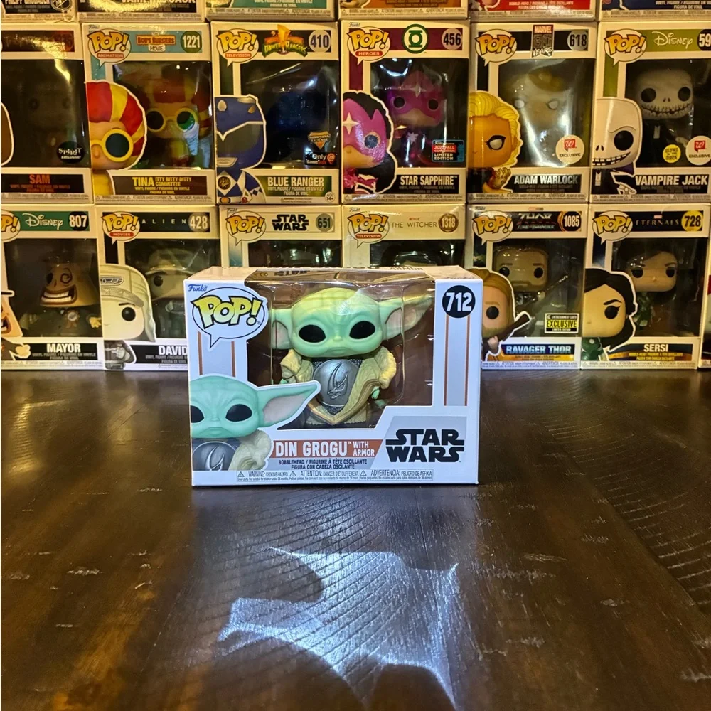 Funko POP! Star Wars The Mandalorian Din Grogu with Armor #712 vinyl
